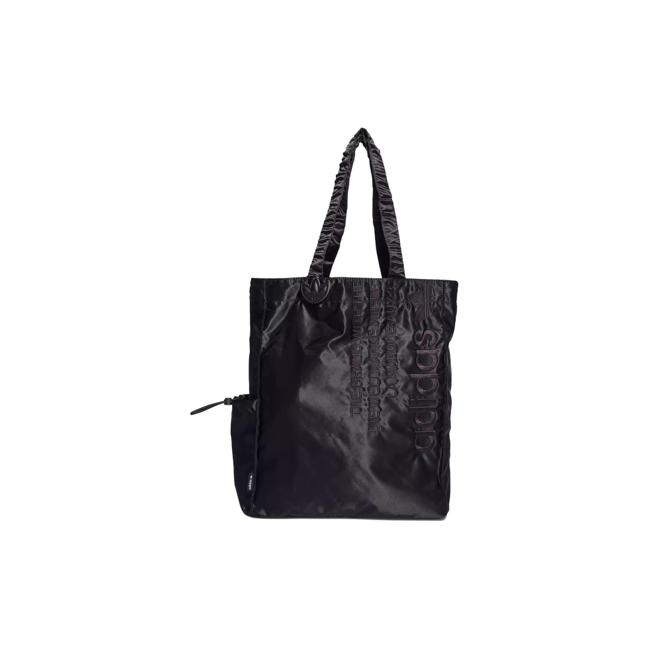 

Новая полиамидная сумка-тоут Adidas Originals, сумка для покупок, сумка на одно плечо, обычная, унисекс, черная HD7047 35.1*10.9*45.0CM