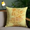 Simple Hand-painted Mutton Bear Cute Pillow Case Anti-dustmite Pillowcase Invisible zipper silky short plush Sofa cushion cover