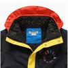 Stella Mccartney Tt2p20 Z0432 999 Color Block Round Logo Hooded Ski Kids Jacket