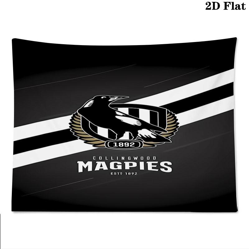 Collingwood Football Club Wandteppich Ästhetisches Wandbehang Gedruckter Stoffdecke Dekorative Wandteppiche für Schlafzimmer Wohnzimmer Heimdekoration