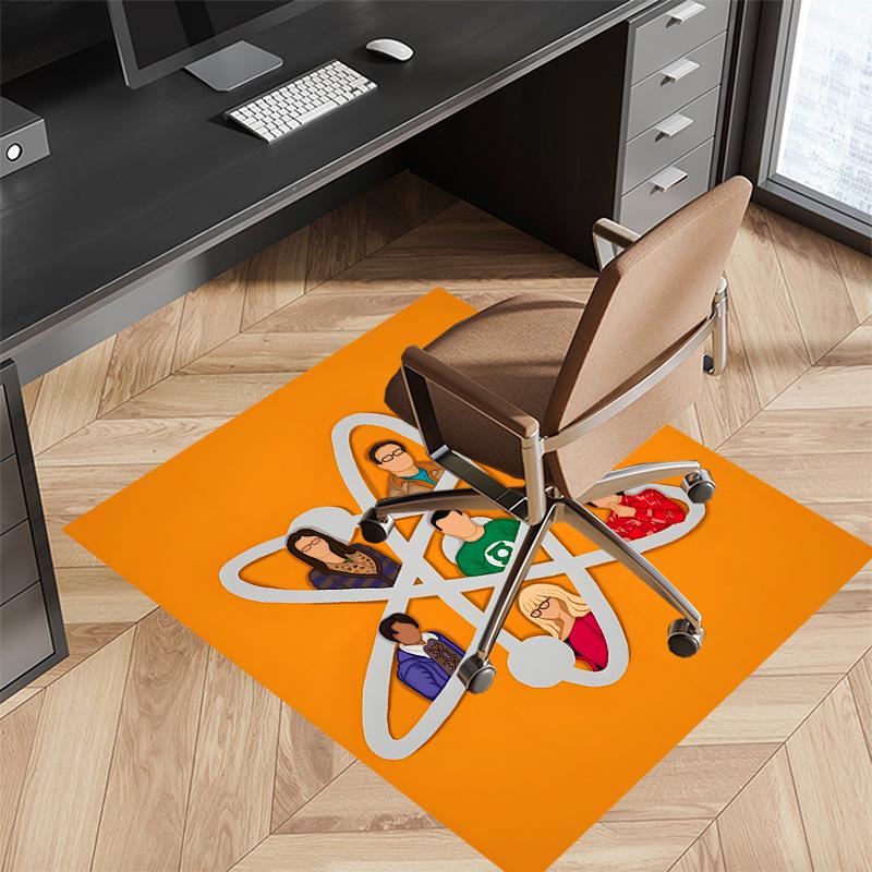 The Big Bang Theory Printed Absorbent Washable Carpet, Non-Slip Bathroom Mats, Kitchen Rugs, Yoga Mat,Living Room Entrance, Camping Picnic Rugs
