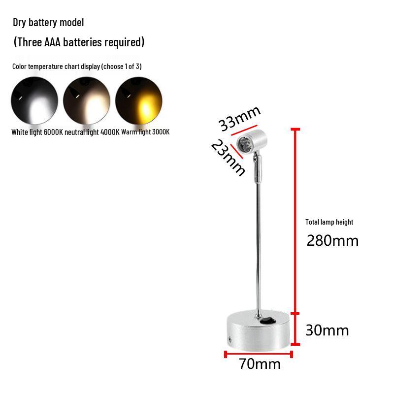 Wireless Jewelry Display Spotlight with Battery