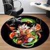 1pc Dragon Ball Z Goku Office Round Area Rug, Indoor Mat Suitable For Office,Bedroom Living Room Home Decor, Room Deco a0926163