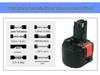 Compatible Lithium Battery 18650 for BOSCH 7.2V-14.4V Cordless and Pistol Drill GSR12-2.