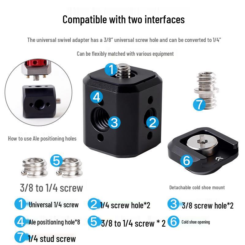 

3-Leg Tripod Stand with Multi-Hole Converter and 4 Screw Connector for A8 Conversion Yes чёрный