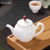Multifunctional Tea Set Accessories Sheep Fat Jade Porcelain Teapot White Porcelain Xi Shi Pot Gift Ceramic Set Teapot