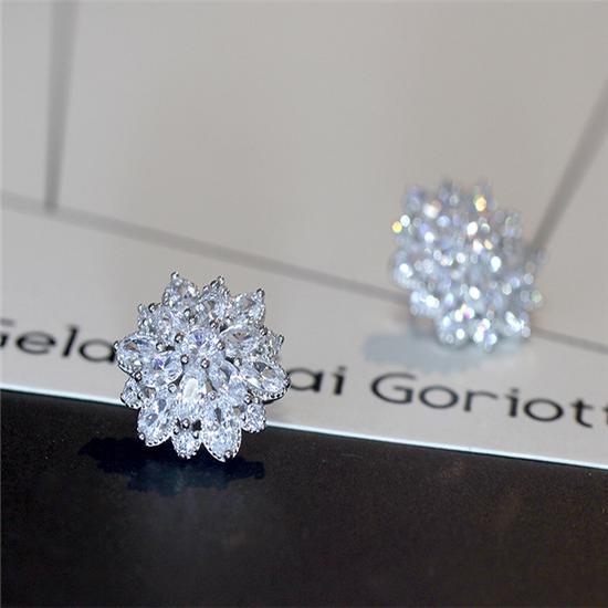 Silver Cross Stud Earrings For Women - Stainless Steel With Diamond Accent | Gift For Sister, Friend, Mom, Daughter - View #12