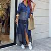 Elegant Chiffon Fashion Trendy Mesh Bat Sleeve Maxi Long Dress