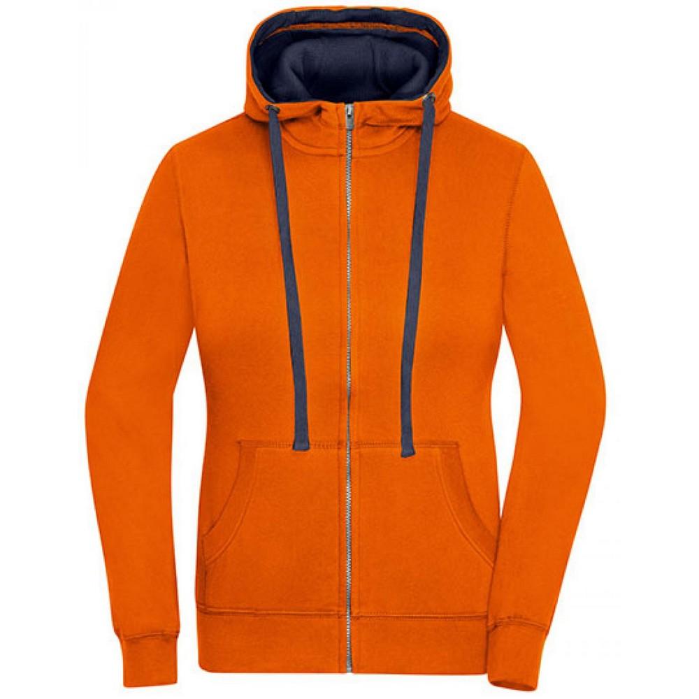 James and Nicholson Womens/Ladies Lifestyle Full Zip Hoodie