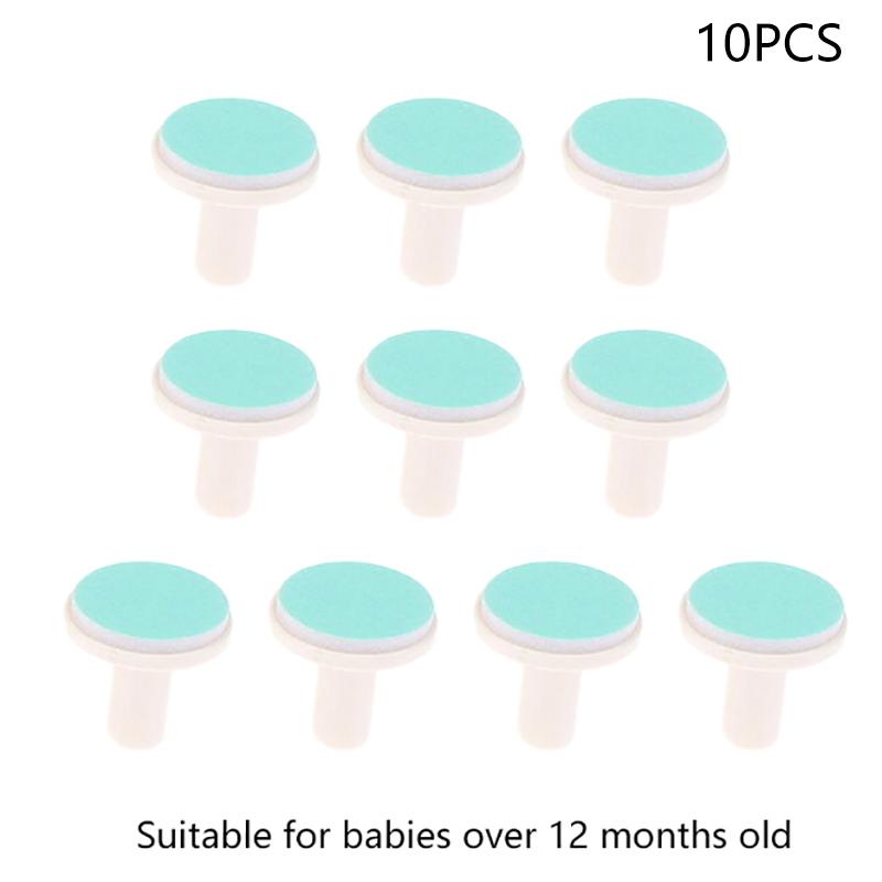 

10 шт. Подушечки для детской пилки для ногтей, сменные подушечки для электрического триммера для ногтей, шлифовальные головки для детских ногтей для ребенка, новорожденного, младенца, малыша зелёный