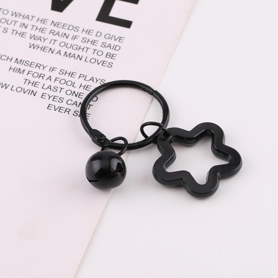 Korean Style Sweet Acrylic Star Keychain Pendant with DIY Perler Beads