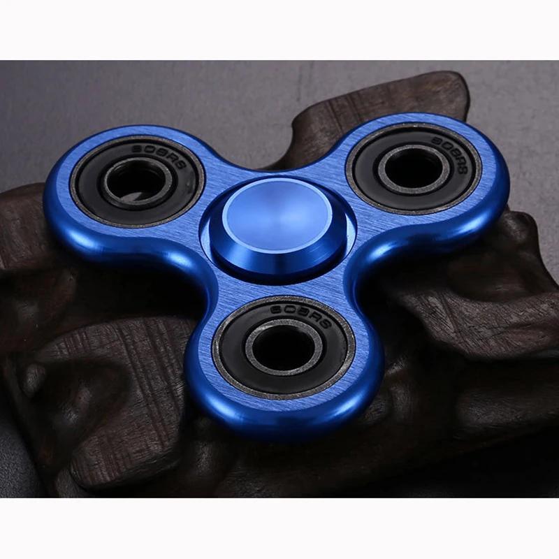 Nuovo Fidget Spinner in Lega di Alluminio EDC Manuale per Autismo ADHD Ansia Sollievo dallo Stress Concentrazione Spinner Manuale Metallico Giocattoli Fidget
