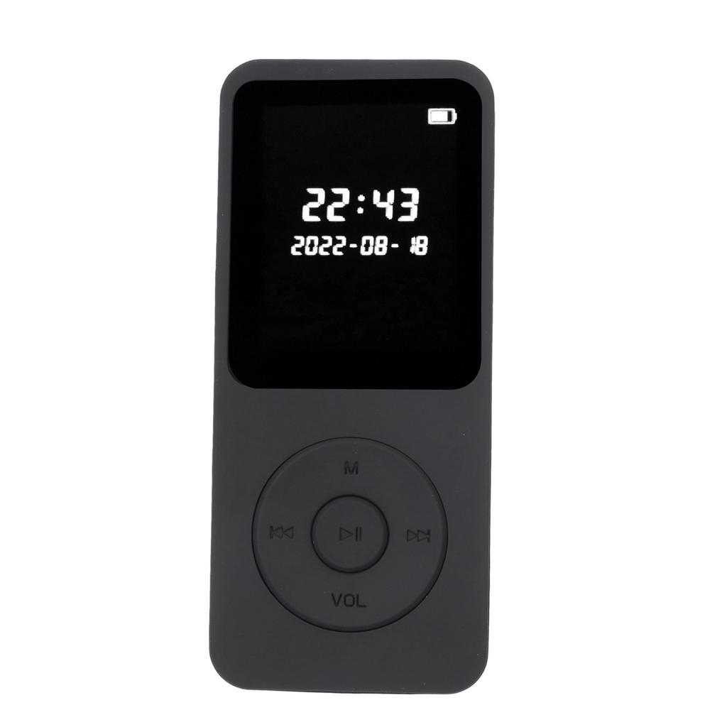 MP3 MP4 Lejátszó Bluetooth 5.0 Ultravékony Digitális LCD 1,77 hüvelykes képernyő Beépített HD hangszórók Hordozható