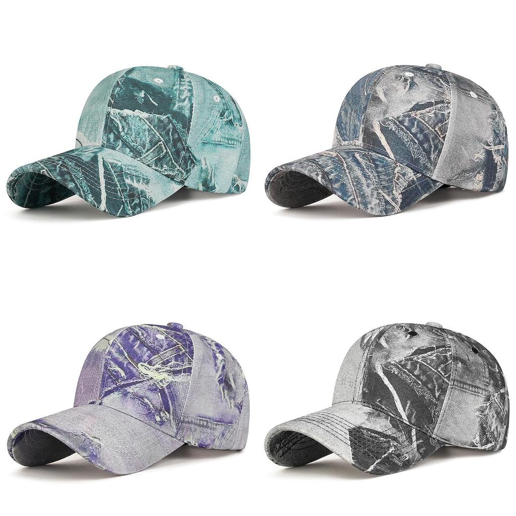 Retro Denim Baseball Cap For Men Women Sun Protection Casual Spring Summer