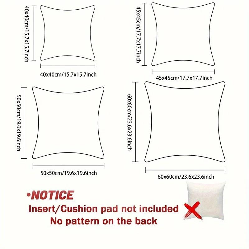 Christmas Santa Hat Kittens Pillow Cover, Festive Home Decor Pillowcase One-side Printed 1PC