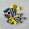 15Pcs Caulk Finisher Caulking Nozzle Tips Kit Replacement With Connection Bases For Bathroom Glass Doors V-Shaped Gluing Nozzle