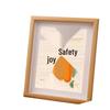 Peace & Joy Table Setting Ornament: Persimmon Decorative Painting for Bedroom, Living Room, Entrance - Photo Frame Décor