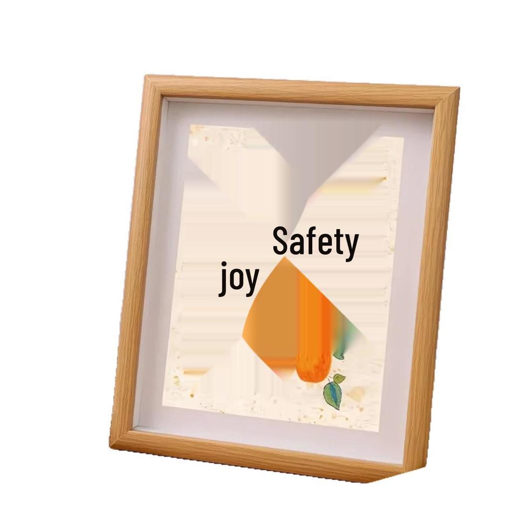 Peace & Joy Table Setting Ornament: Persimmon Decorative Painting for Bedroom, Living Room, Entrance - Photo Frame Décor