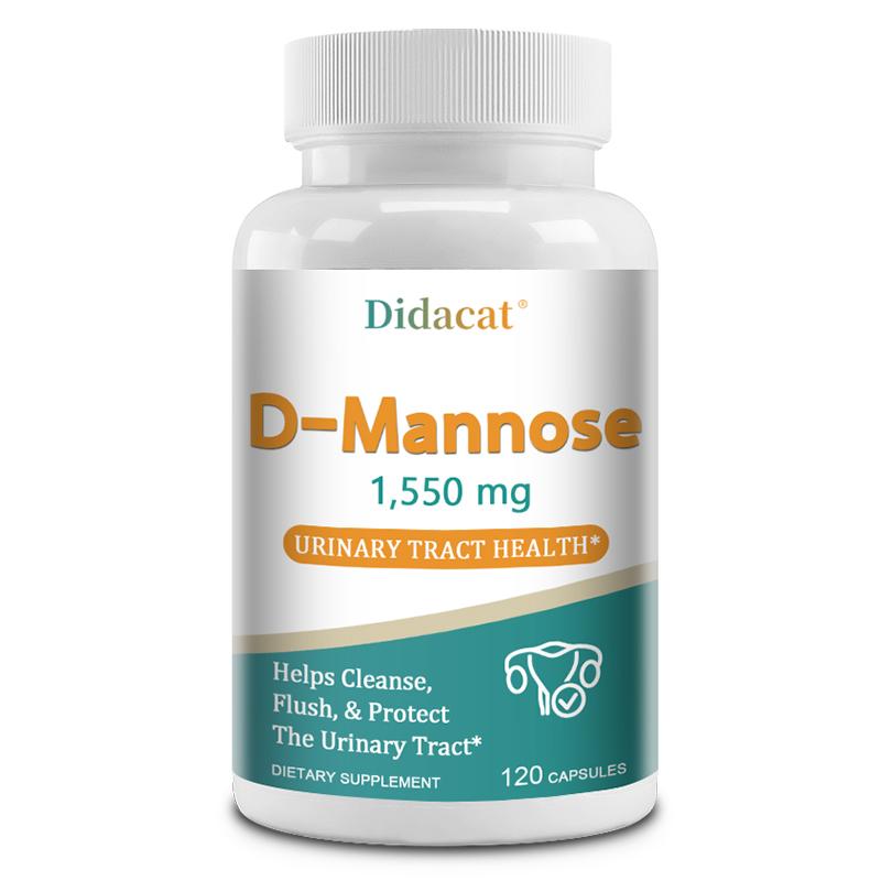 

D-Mannose 1550 Mg Dietary Supplement, 120 Vegetarian Capsules Per Bottle 120 Capsules