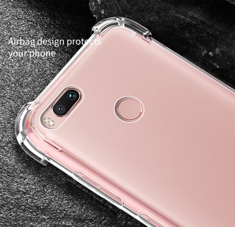 Luxury Shockproof Transparent Soft Silicone TPU Case Cover Skin For Samsung iPhone Huawei Xiaomi