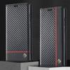 Carbon Fiber Leather Case for Samsung Galaxy S23 S24 Ultra S22 S21 S20 FE S10 S9 Plus 5G A14 A34 A54 Business Flip WalletCover