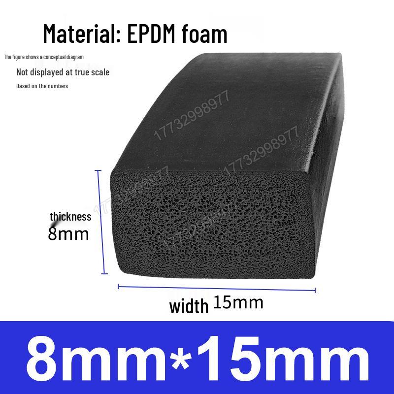 Striscia Sigillante in Schiuma di Gomma EPDM: Durevole, Resistente all'Usura per Scatole Elettriche e Porte di Armadi