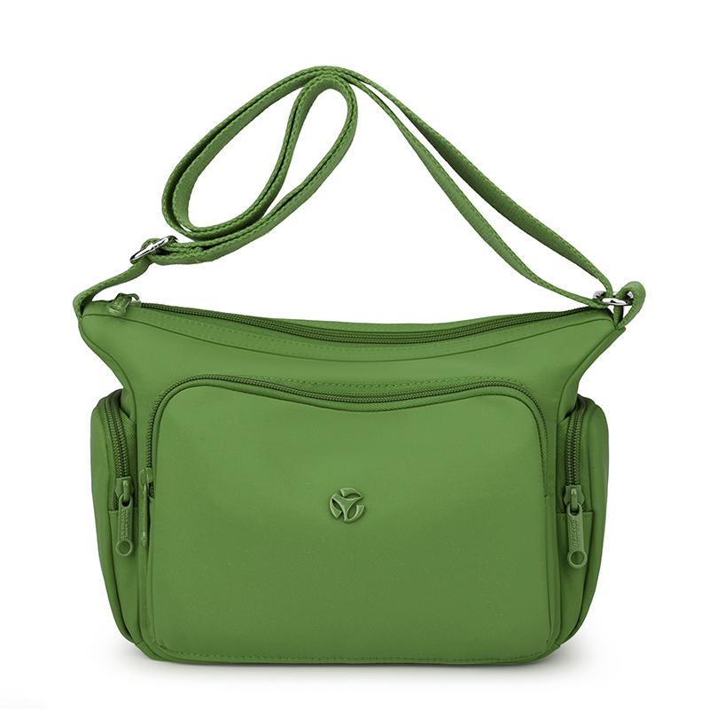 

Сумка-мессенджер для поездок на работу, женская, большой вместимости, многослойная, однотонная, сумка через плечо, сумка для матери среднего возраста светло-зеленый