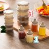 4pcs Plastic Sauce Squeeze Bottle Mini Seasoning Box Salad Dressing Containers Outdoor Portable Barbecue Spice Jar Kitchen Tool