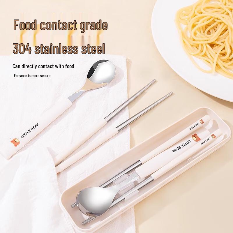 Portable 304 Stainless Steel Chopsticks and Spoon Set