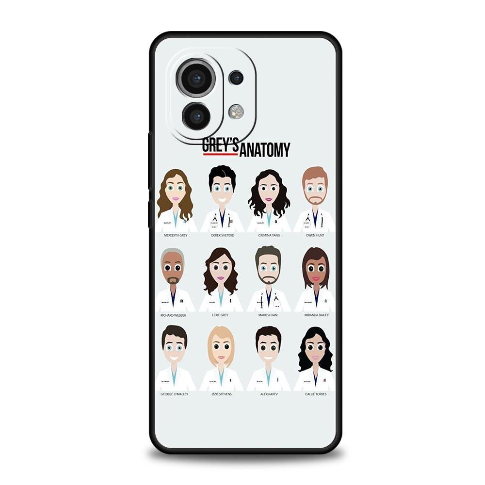 

Чехол для телефона Анатомия Грей для Xiaomi Mi 17 Pro Max 15 14 13 12 11 Ultra 15T 14T 13T 12T 11T Pro Lite Мягкий ТПУ корпус Fundas for 17 Pro Max