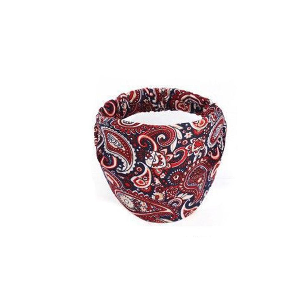 Hollow Elastic Headband Non Slip Hairbands Sweet Turban Bandana  Mother красный