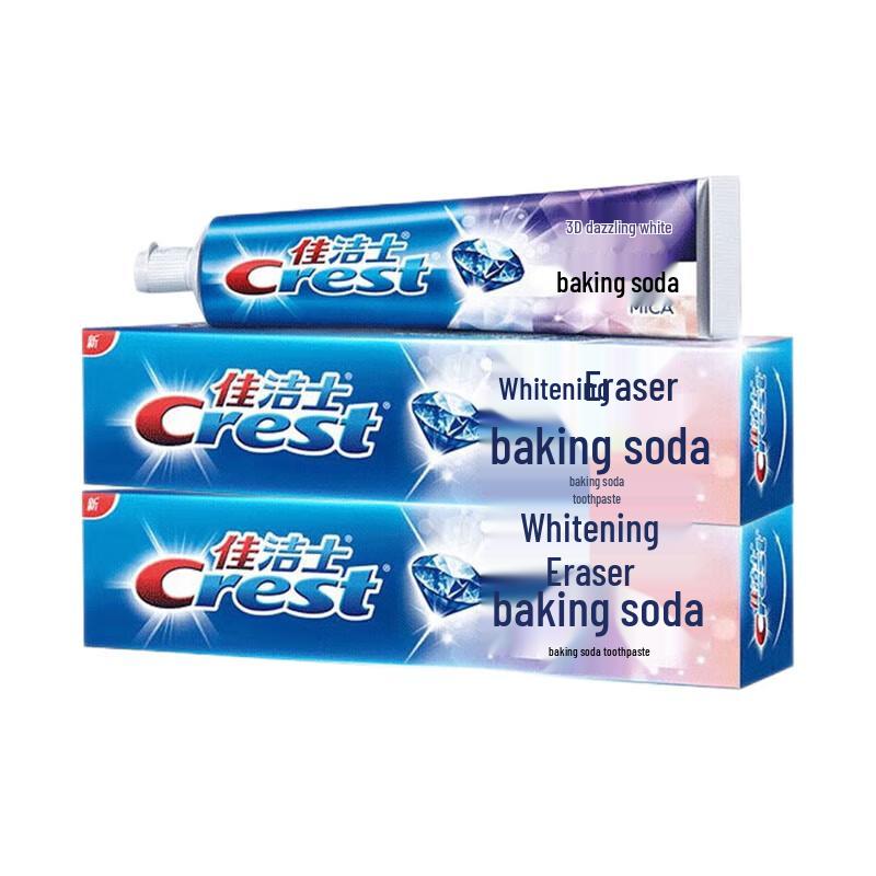 Crest 3D White Baking Soda Toothpaste Twin Pack