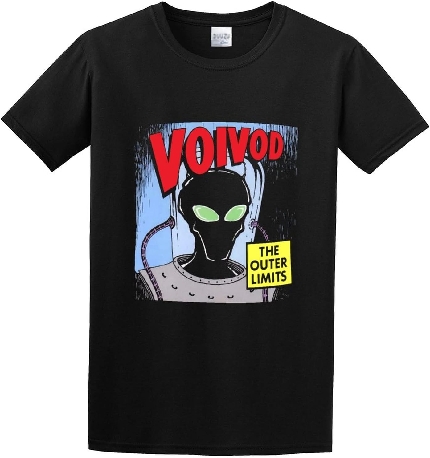 Men s T Shirts Voivod The Outer Limits Heavy Metal Rock Black 4XL чёрный