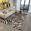 Home Decor Bedroom Mat Zebra Pattern Carpet Living Room Bedroom Soft Carpets Anti -Slip Floor Mats Water Absorption Rugs Tapis