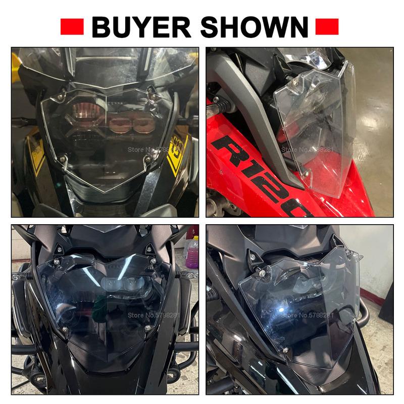 R1250GS Motorcycle Headlight Protector Guard For BMW R1200GS/ADV LC GS1250 2013-2023 Quick Release Head Lamp Protection Cover