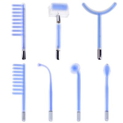Hochfrequenz-Gesichts-Neon-Argon-Pilz-Elektroden-Düsenaufsatz, blaue Röhren, Gesichtsmassagegerät, leichtes Gesichtspflegegerät