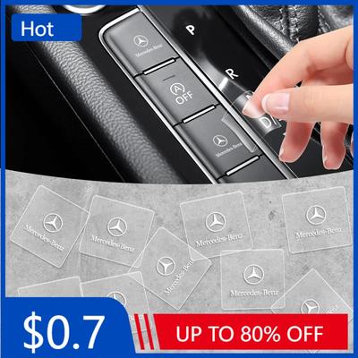 Car Sticker 1/2/5/10pcs Car Badges Auto Interior Decor Logo Stickers For Mercedes Benz AMG Class W205 W203 GLC GLK W206 W220 A18
