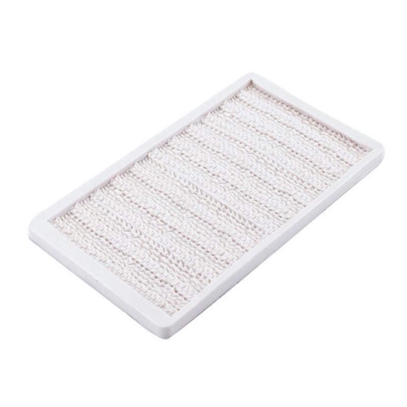24TE Silicone Knitting Sweater Fondant Molds Crochet Texture Cake Decoration Moulds