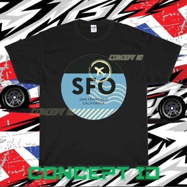 NEW SHIRT SFO SAN FRANCISCO AIRPORT LOGO T-Shirt UNISEX FUNNY USA SIZE S-5XL
