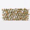 Expanding Trellis Artificial Rose Flower Garden Wall Leaf Wood Telescopic Fence Privacy Screen Hedge Wooden Fence For Garden