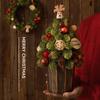 Christmas Decorations Wreath Door Hanging Rattan Pendant Nobeson Christmas Tree Window Atmosphere Scene Layout Ornaments