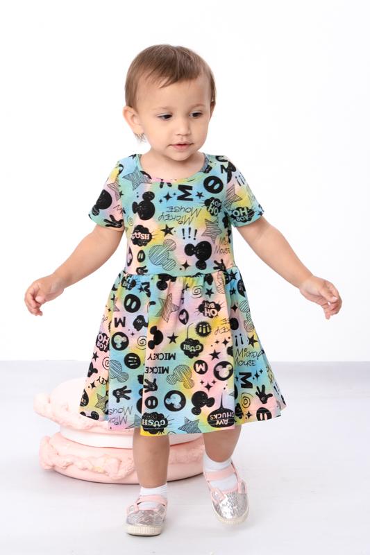 

Бавовняна сукня для дівчинки – Чарівні принти та зручна посадка для щоденного носіння Літо 5073-002 HC 74 морська хвиля