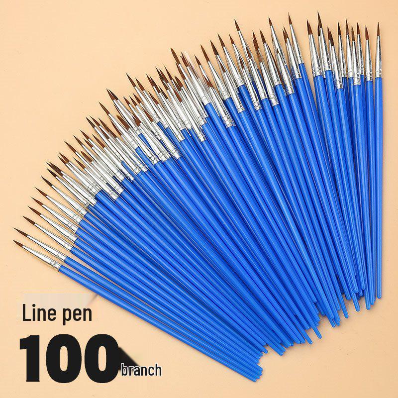 Wei Zhuang Kids' DIY Plaster Nylon Fine Liner Blue Brush for Oil Painting & Graffiti.