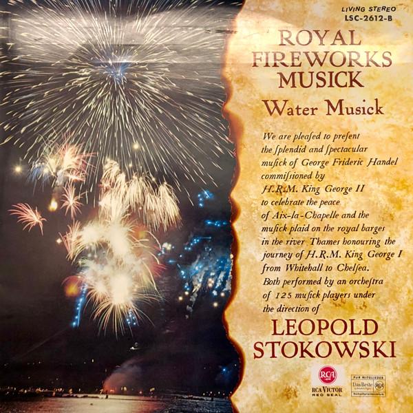 

LP Record HANDEL LEOPOLD STOKOWSKI Feuerwerksmusik Wassermusik LSC2612B RCA VICTOR RED Germany Classical Used