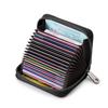 Genuine Leather Multi-Card Holder for Men & Women with Customizable Slots