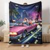 1 Stück Grand Theft Auto Weiche Flanelldecke mit Designer-Print Eine kuschelige Decke für alle Jahreszeiten, perfekt für das Sofa, Bett, Büro