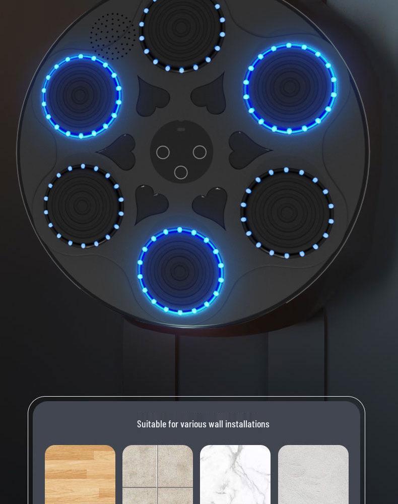 Home Fitness Smart Boxing Wall with Bluetooth Music Trainer