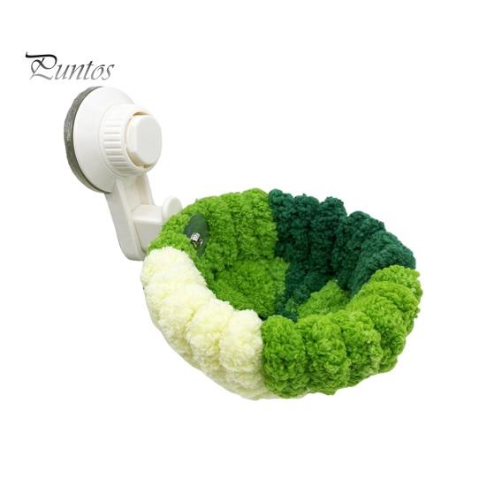 2-in-1-Vogelnest, Korallensamt, warmes Nest mit abnehmbarem Saugnapf, fahrzeugmontiertes Vogelplüschnest für Papageien, Wellensittiche, Unzertrennliche