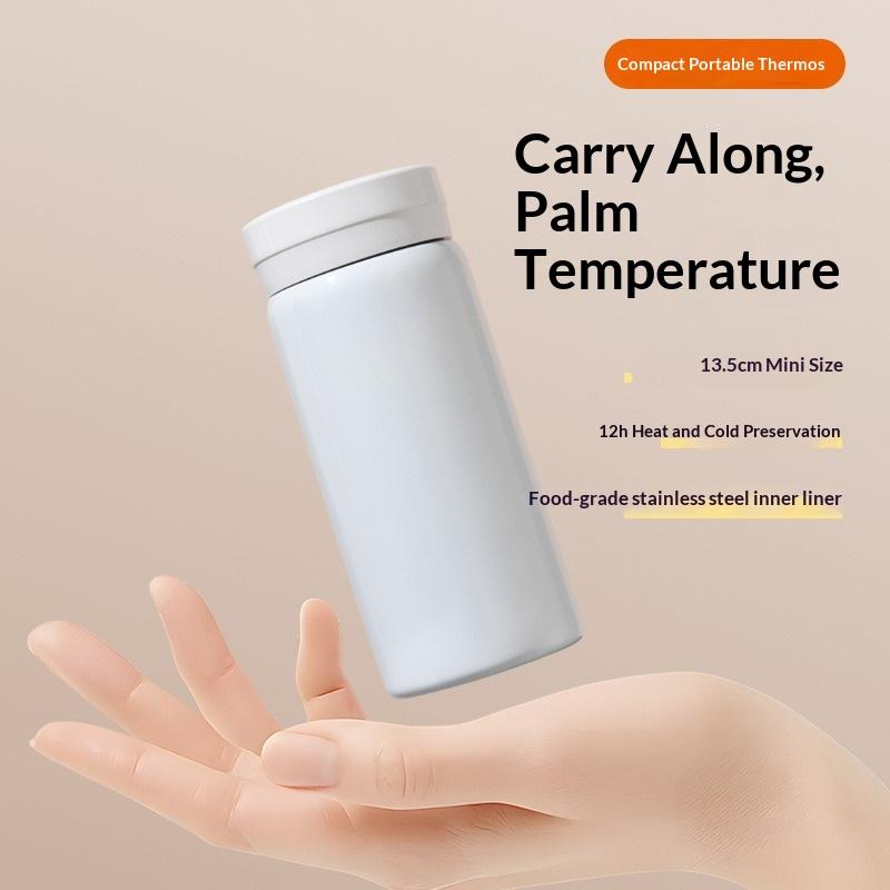 200Ml Mini Thermos Bottle Coffee Mug Stainless Steel Insulated Cup Portable Thermos Cup Travel Water Bottle Tea Cup