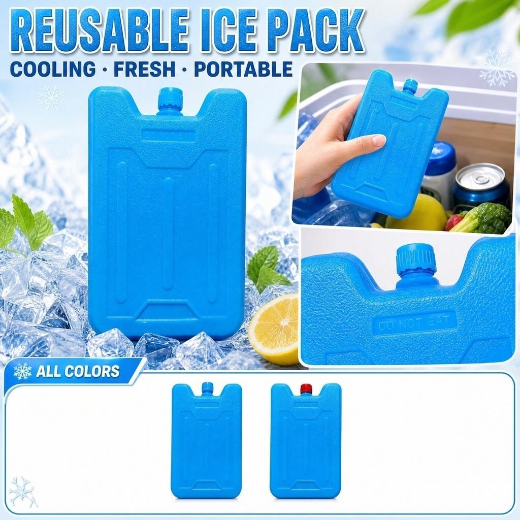 Bolsa de Hielo Reutilizable para Nevera y Comida - Rectangular 500ml para el Hogar y Uso